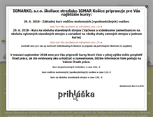 Tablet Screenshot of igmar.sk